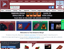 Tablet Screenshot of airborneshop.com